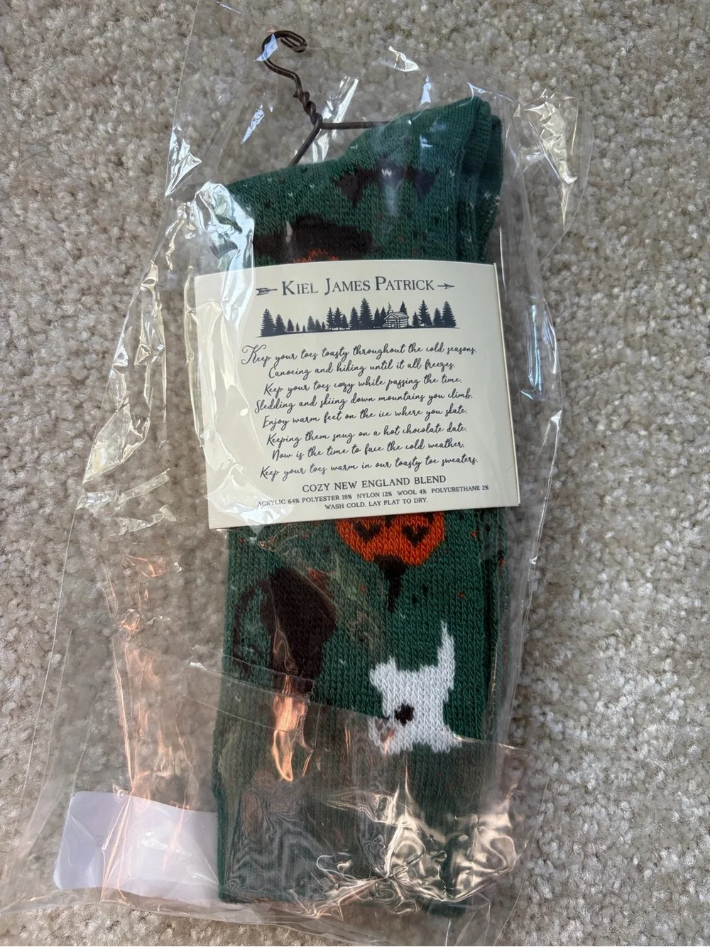 Kiel James Patrick Halloween Cat & Pumpkin Socks